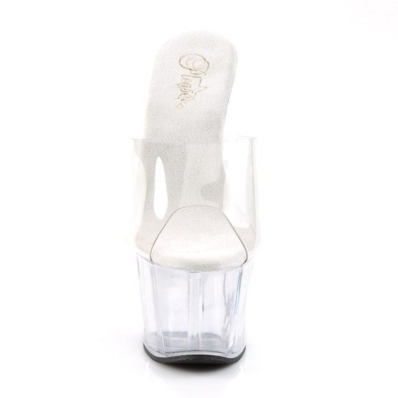 Pleaser Adore 701 Clear Platform Heels - Picture 4 of 5